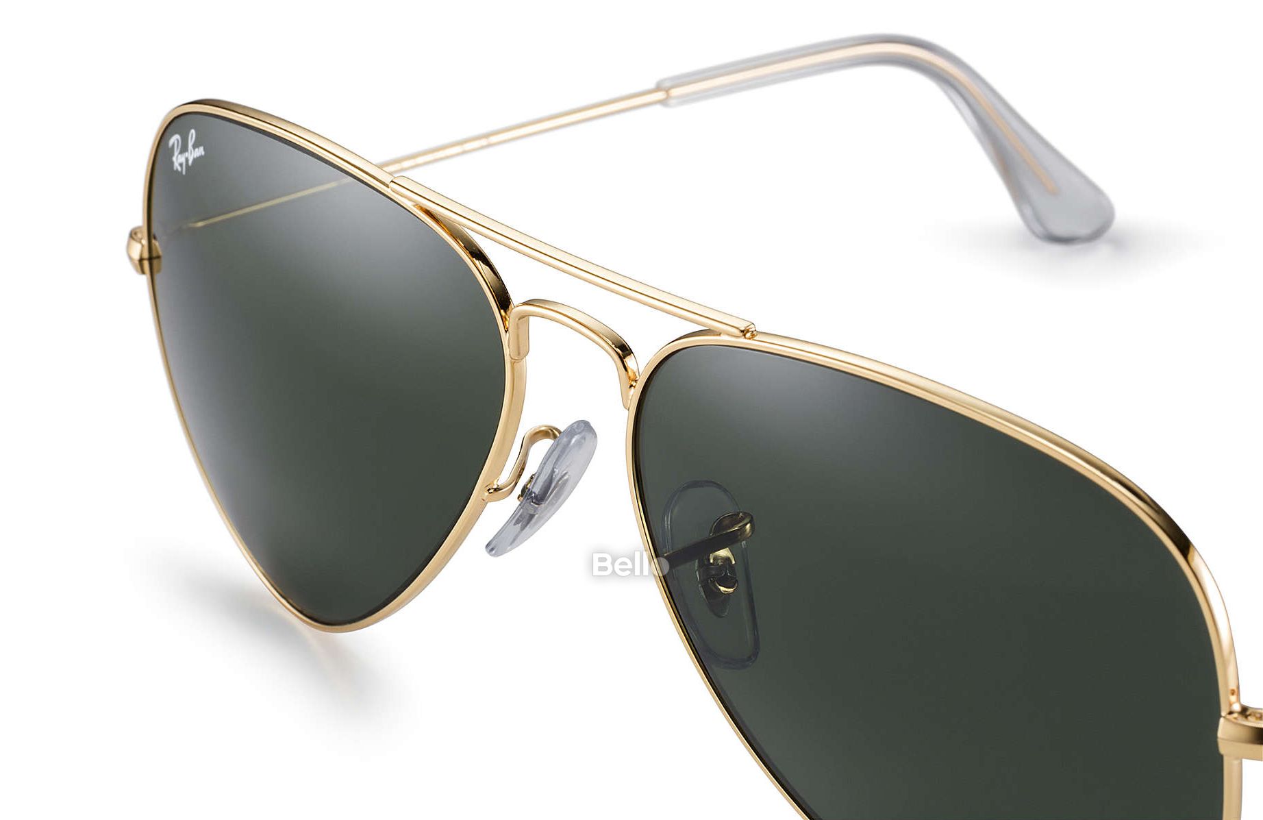 RB3025 L0205 Kính râm Ray-Ban chính hãng Aviator Classic Gọng đen, mắt xanh G-15