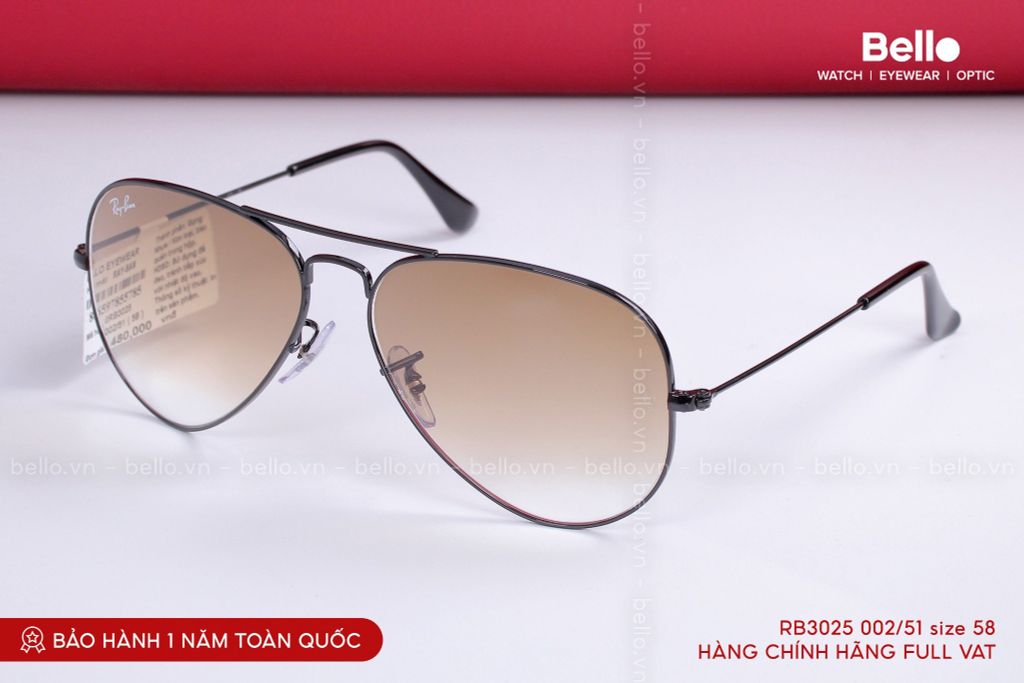  Kính Mát Ray-Ban RB3025 002/51 chính hãng GIÁ TỐT LIÊN HỆ 0948.74.5959 (Mrs.Hà) 