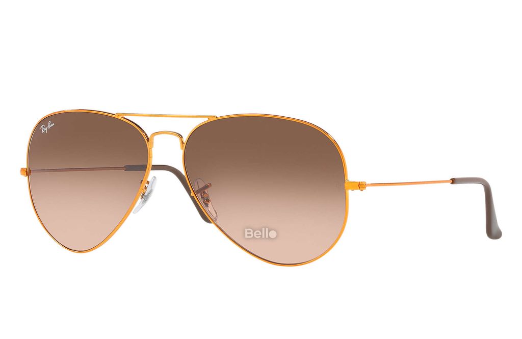 RB3026 9001/A5 Kính râm Ray-Ban chính hãng Ray-Ban Aviator Gradient Gọng vàng, mắt nâu trà gradient