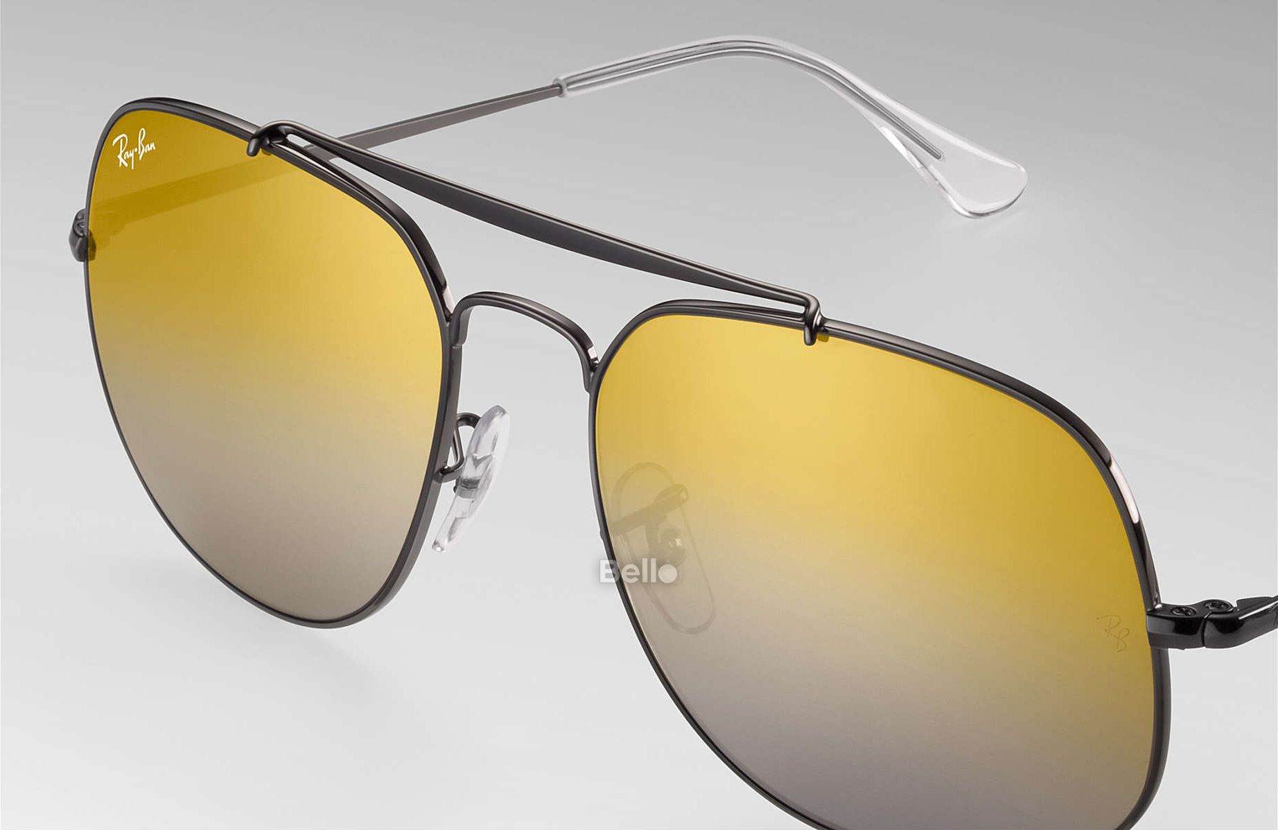RB3561 004/I3 Kính râm Ray-Ban chính hãng Ray-Ban General Gọng màu thuốc súng, mắt tráng gương nâu gradient