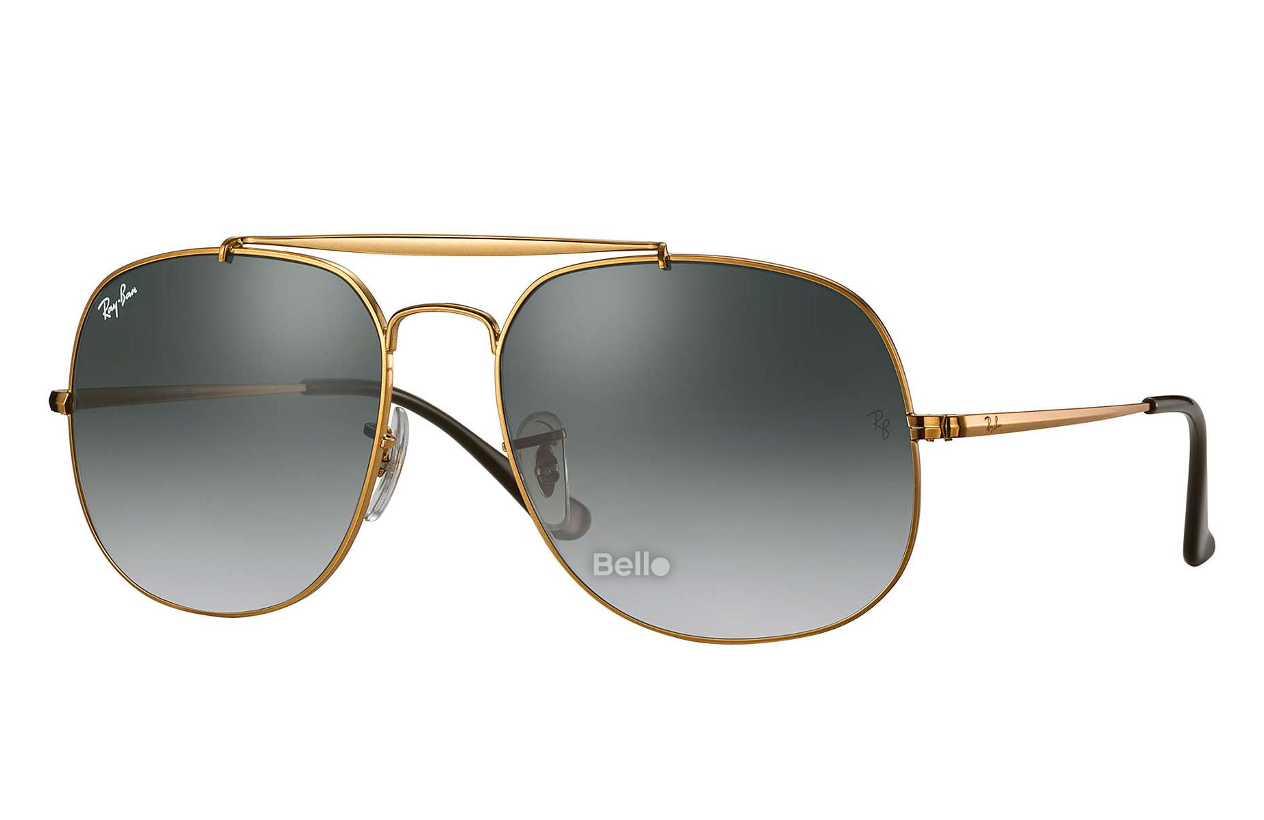 RB3561 197/71 Kính râm Ray-Ban chính hãng Ray-Ban General Gọng màu đồng, mắt xám gradient