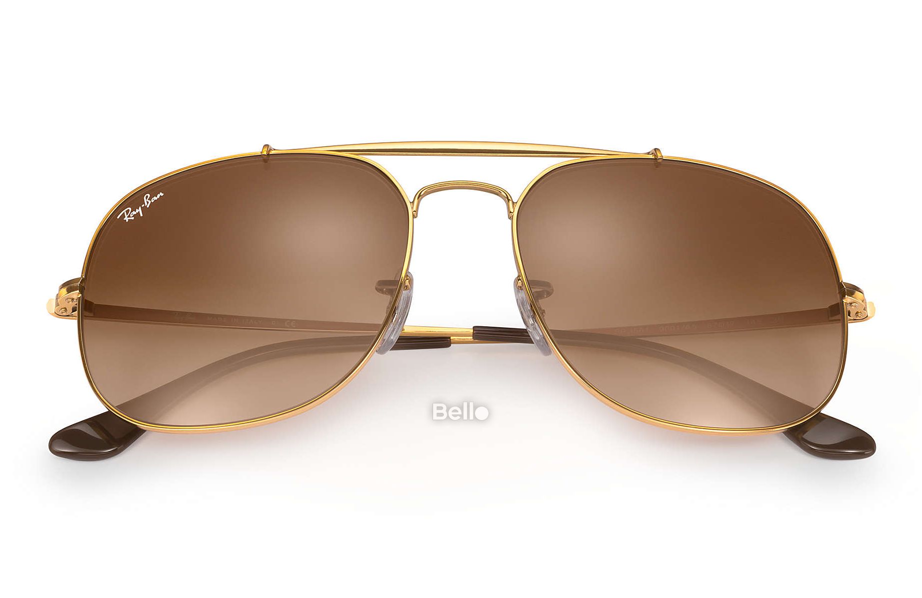 RB3561 9001/A5 Kính râm Ray-Ban chính hãng Ray-Ban General Gọng màu đồng, mắt nâu gradient