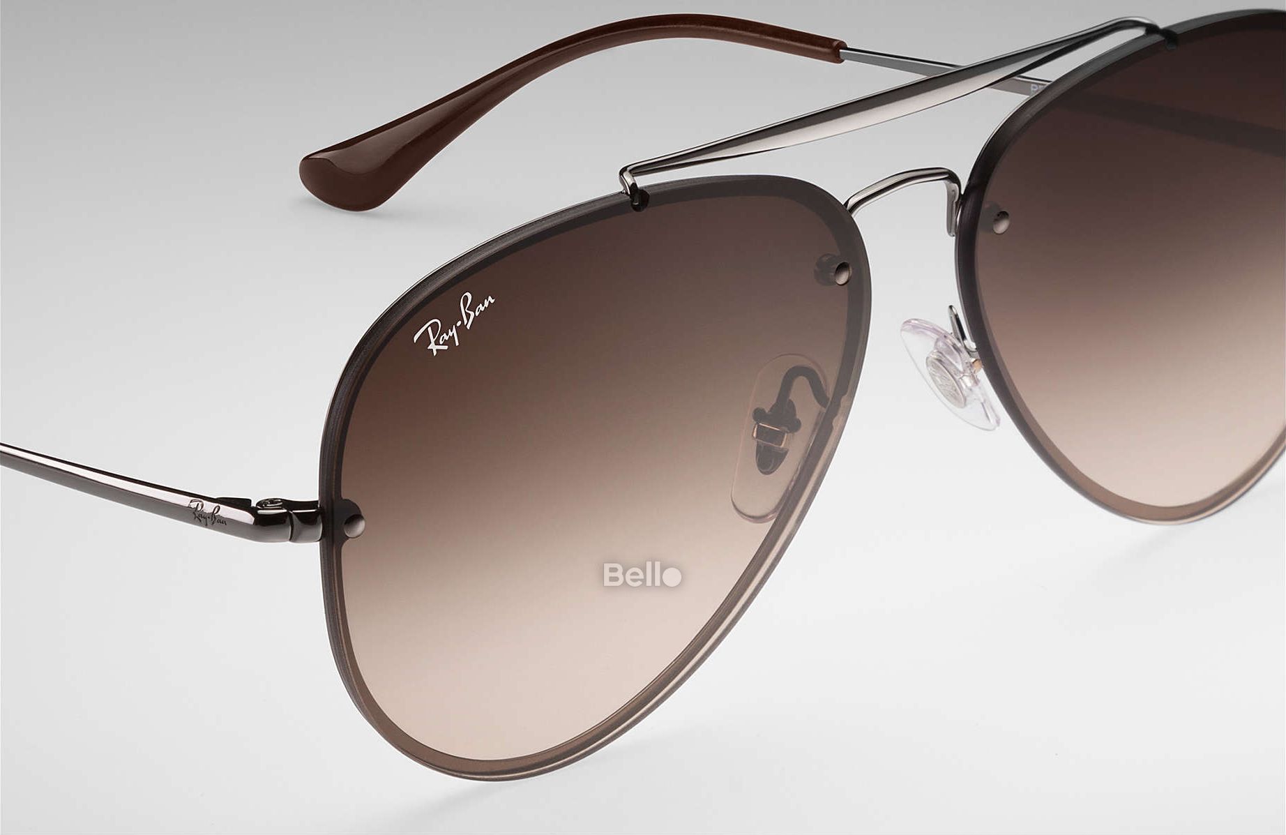 RB3584N 004/13 Kính râm Ray-Ban chính hãng Ray-Ban Blaze Aviator Gọng xám, mắt nâu gradient