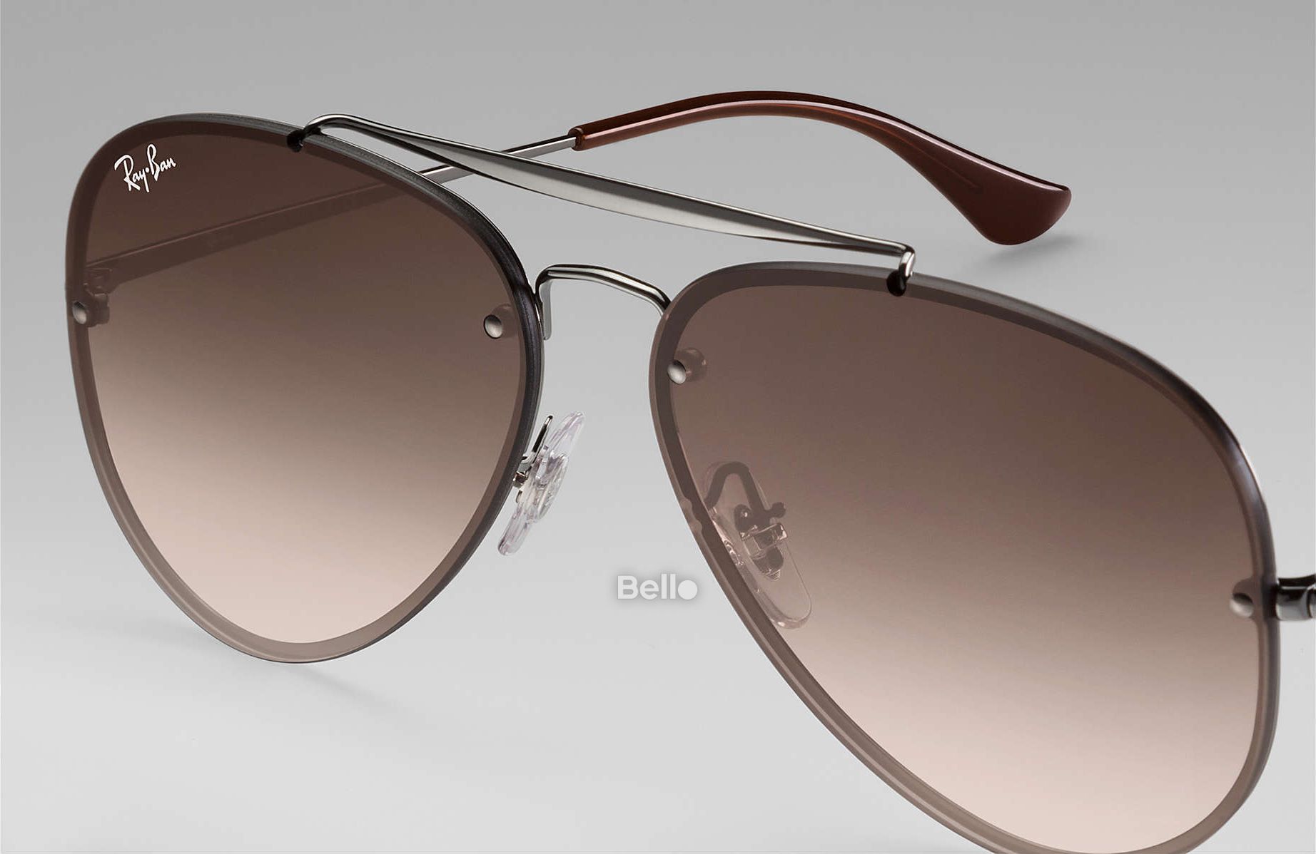 RB3584N 004/13 Kính râm Ray-Ban chính hãng Ray-Ban Blaze Aviator Gọng xám, mắt nâu gradient