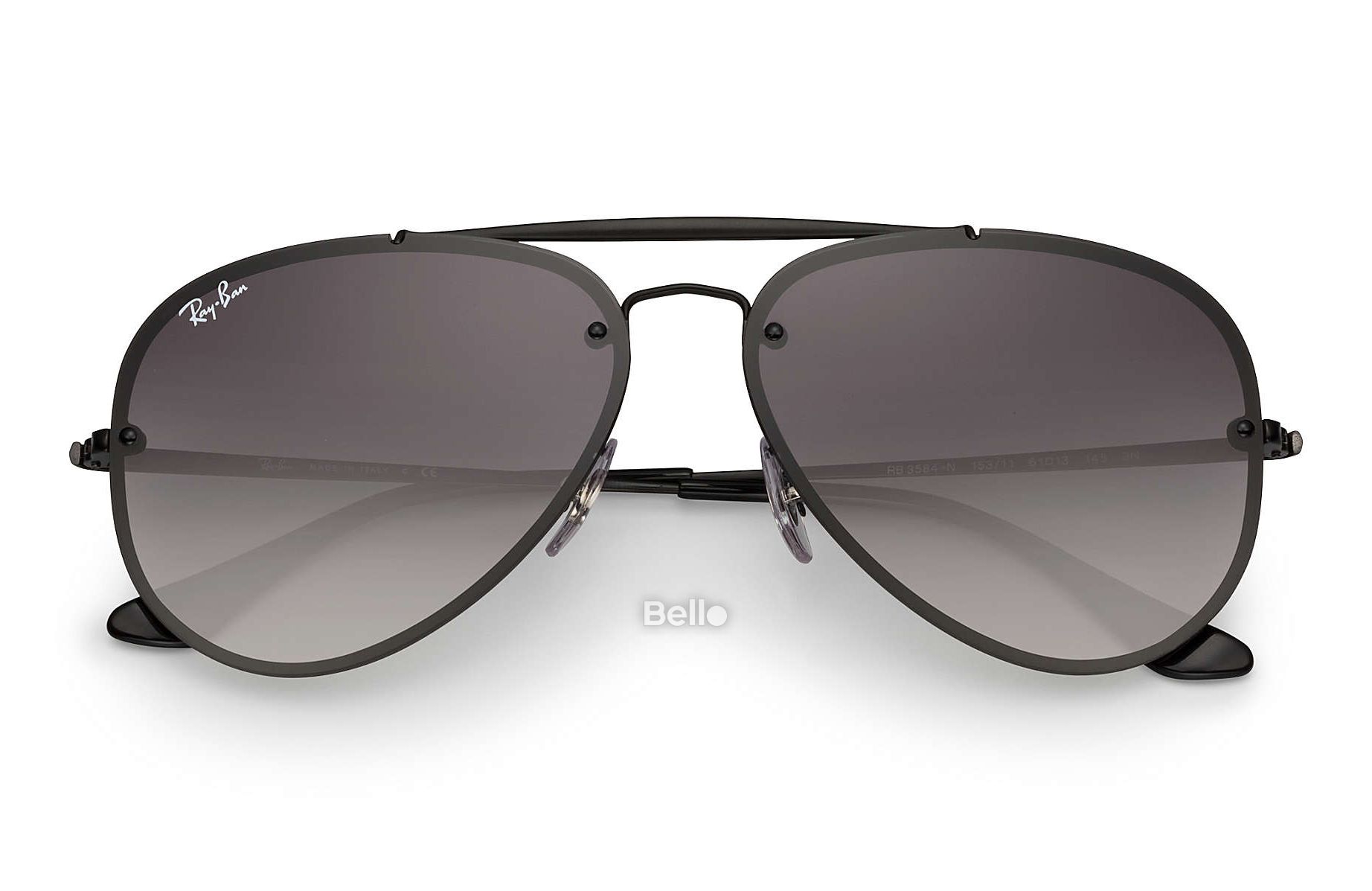 RB3584N 153/11 Kính râm Ray-Ban chính hãng Ray-Ban Blaze Aviator Gọng đen, mắt đen gradient