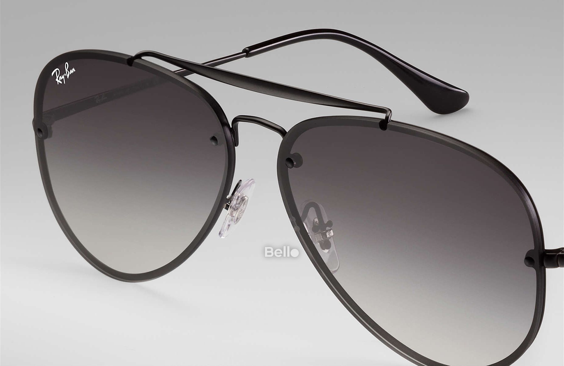 RB3584N 153/11 Kính râm Ray-Ban chính hãng Ray-Ban Blaze Aviator Gọng đen, mắt đen gradient