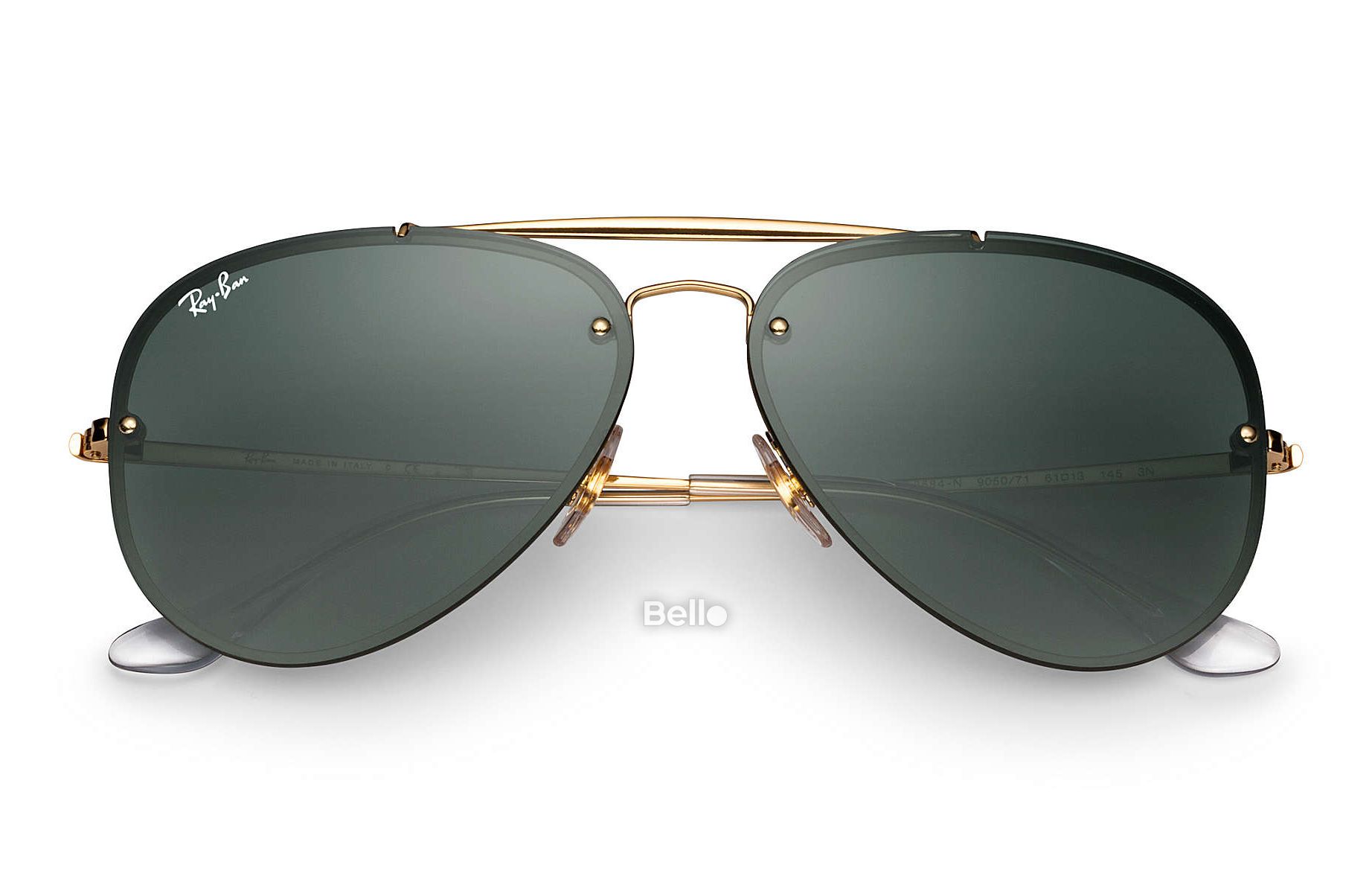RB3584N 9050/71 Kính râm Ray-Ban chính hãng Ray-Ban Blaze Aviator Gọng vàng, mắt xanh G-15