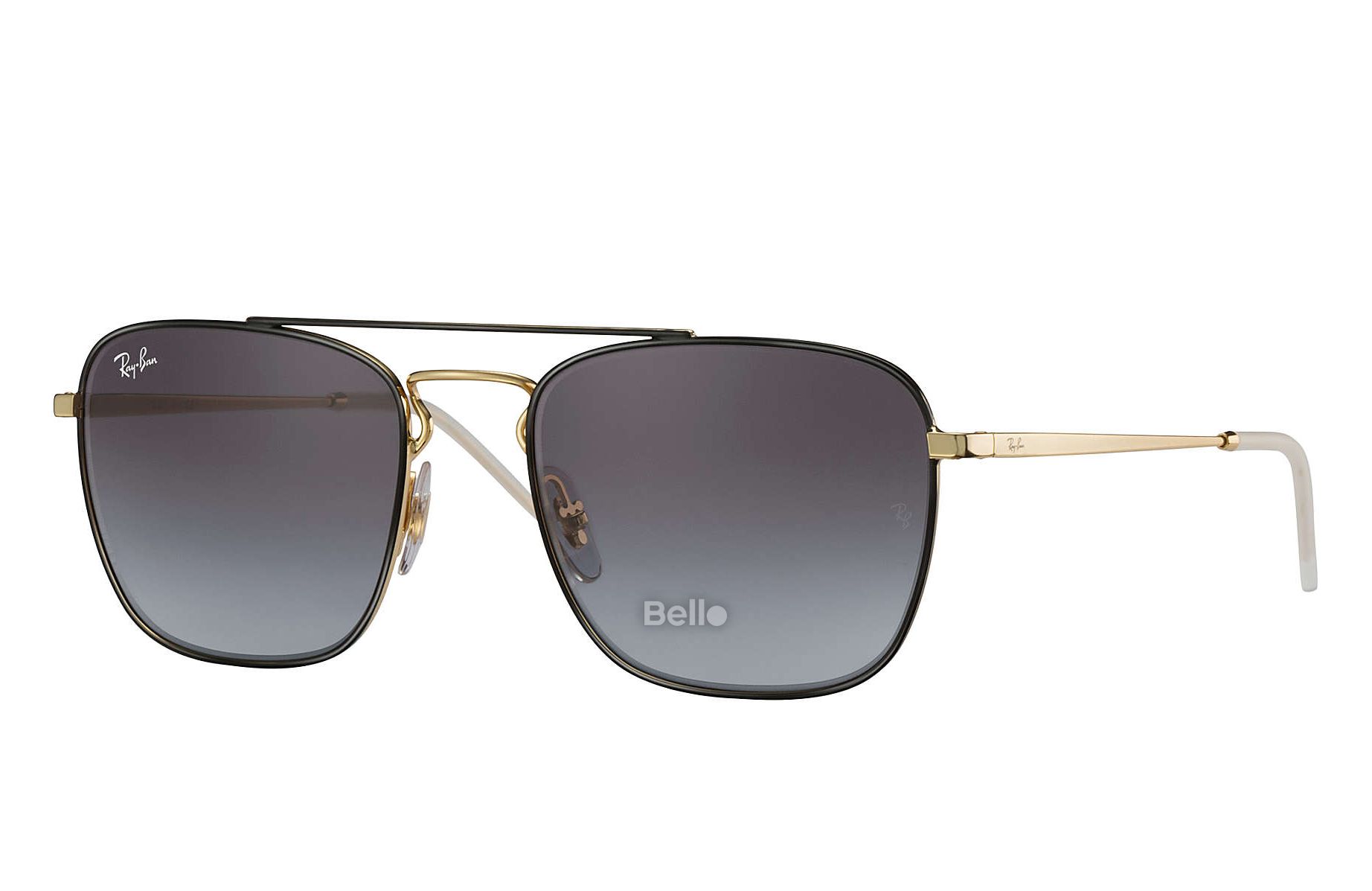 RB3588 9062/17 Kính râm Ray-Ban chính hãng Gọng màu đen, vàng gold, mắt xám gradient