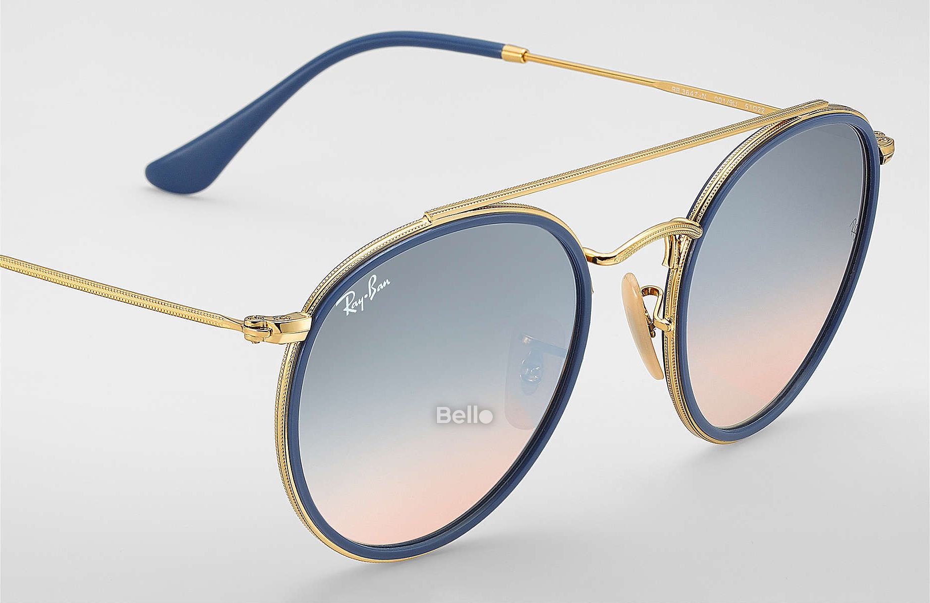 Ray-Ban Round Double Bridge RB3647N 001/9U