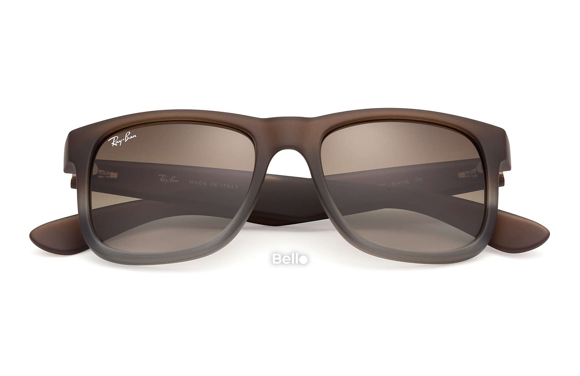 RB4165 854/7ZKính râm Ray-Ban chính hãng Ray-Ban Justin Classic Gọng nâu, mắt xanh lá gradient