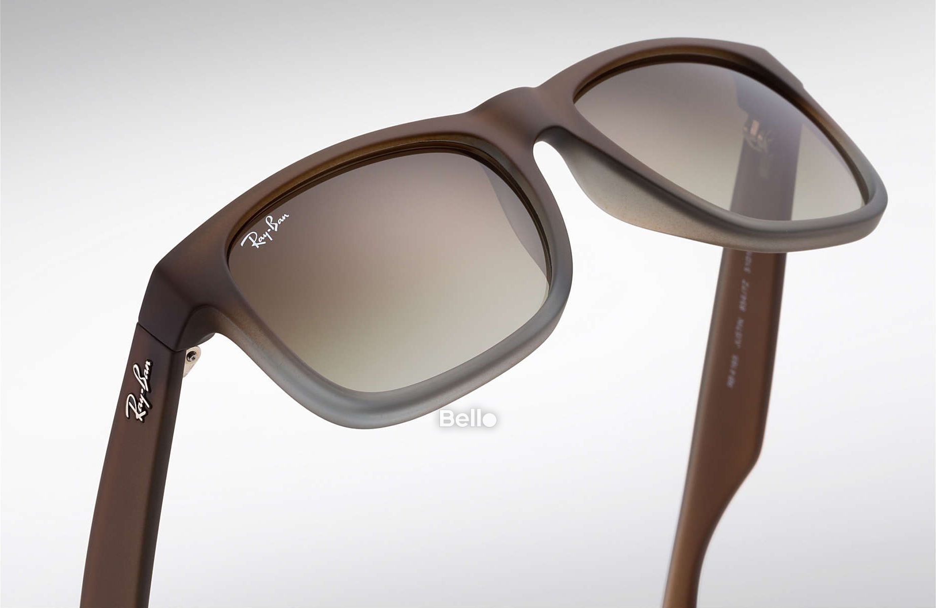 RB4165 854/7ZKính râm Ray-Ban chính hãng Ray-Ban Justin Classic Gọng nâu, mắt xanh lá gradient
