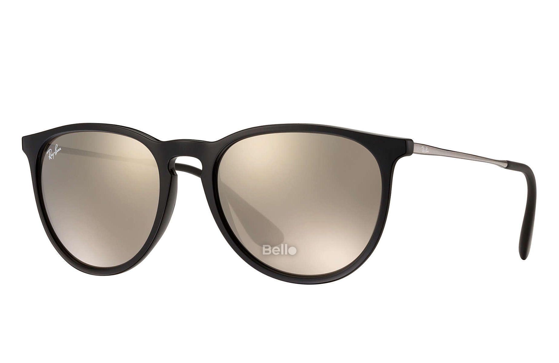 RB4171 601/5A Kính râm Ray-Ban chính hãng Ray-Ban Erika Color Mix Gọng đen, mắt tráng gương vàng hồng