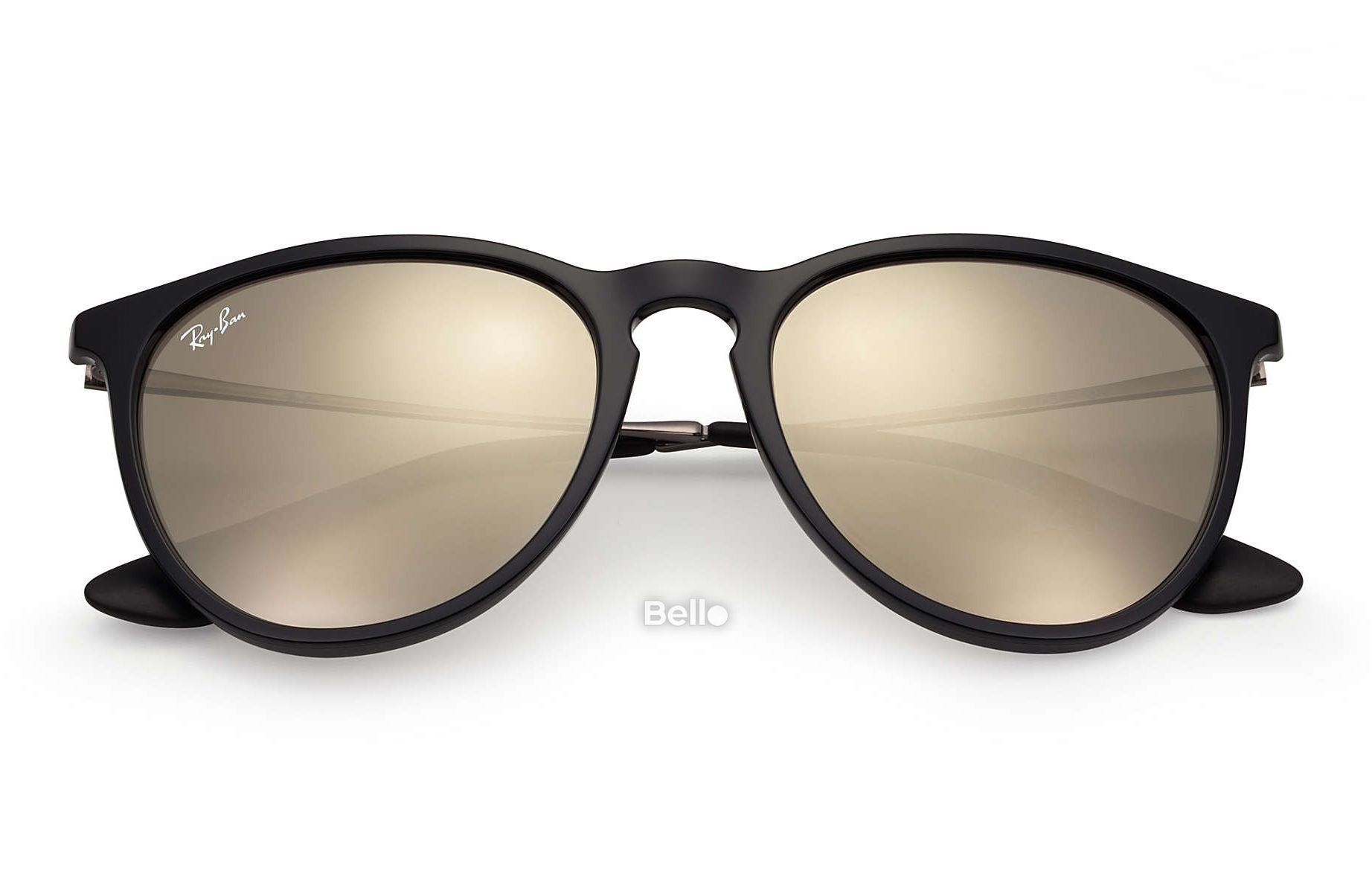 RB4171 601/5A Kính râm Ray-Ban chính hãng Ray-Ban Erika Color Mix Gọng đen, mắt tráng gương vàng hồng