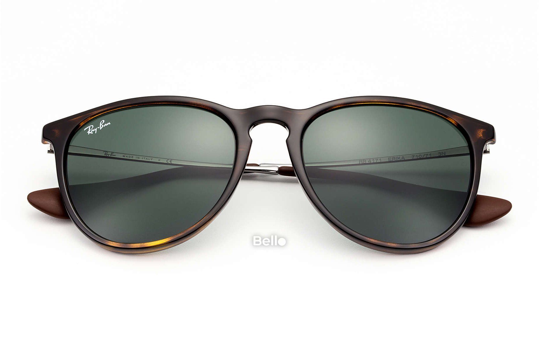 RB4171 710/71 Kính râm Ray-Ban chính hãng Ray-Ban Erika Classic Gọng đồi mồi, mắt xanh đen G-15