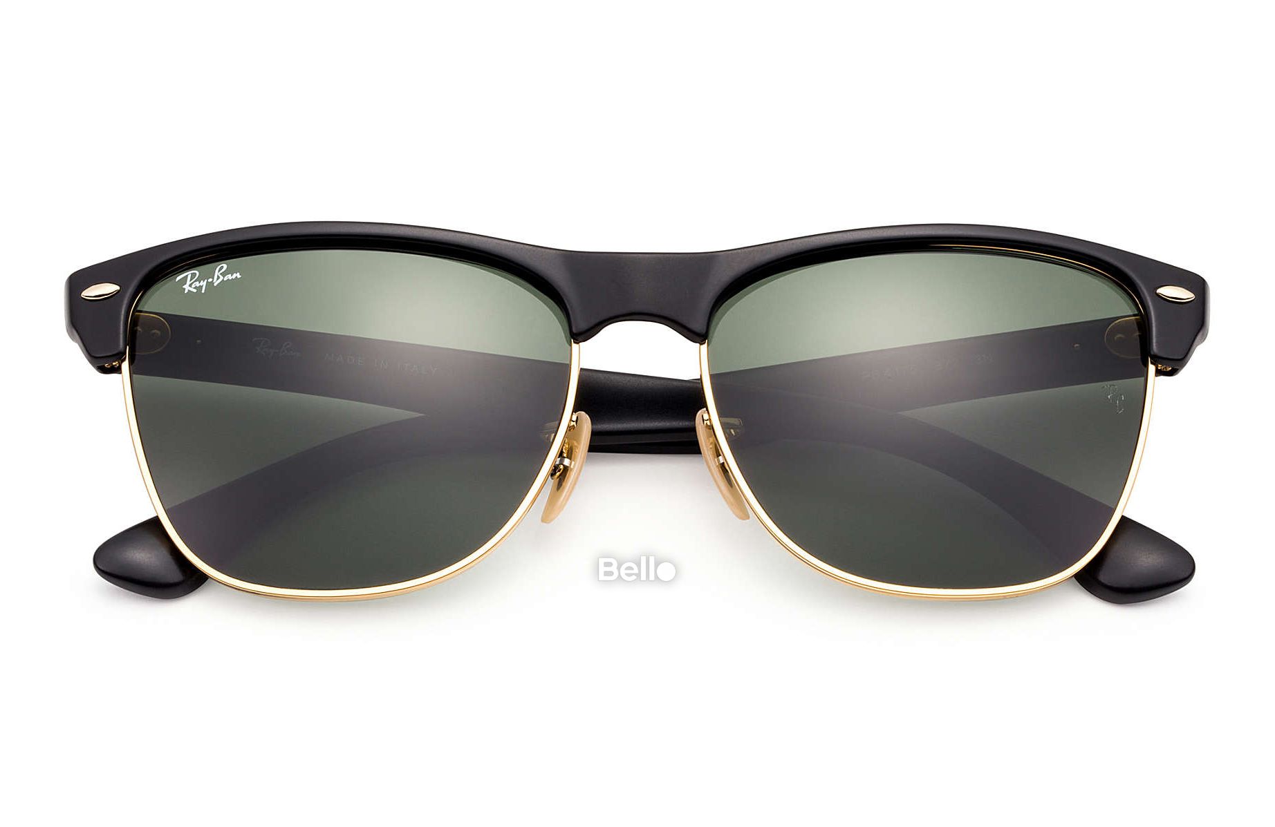RB4175 877 Kính râm Ray-Ban chính hãng Ray-Ban Clubmaster Oversized Gọng đen, mắt xanh đen G-15