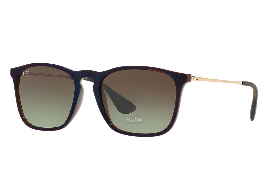 RB4187 6315/E8 Kính râm Ray-Ban chính hãng Ray-Ban Chris Gọng nâu, vàng gold, mắt nâu gradient