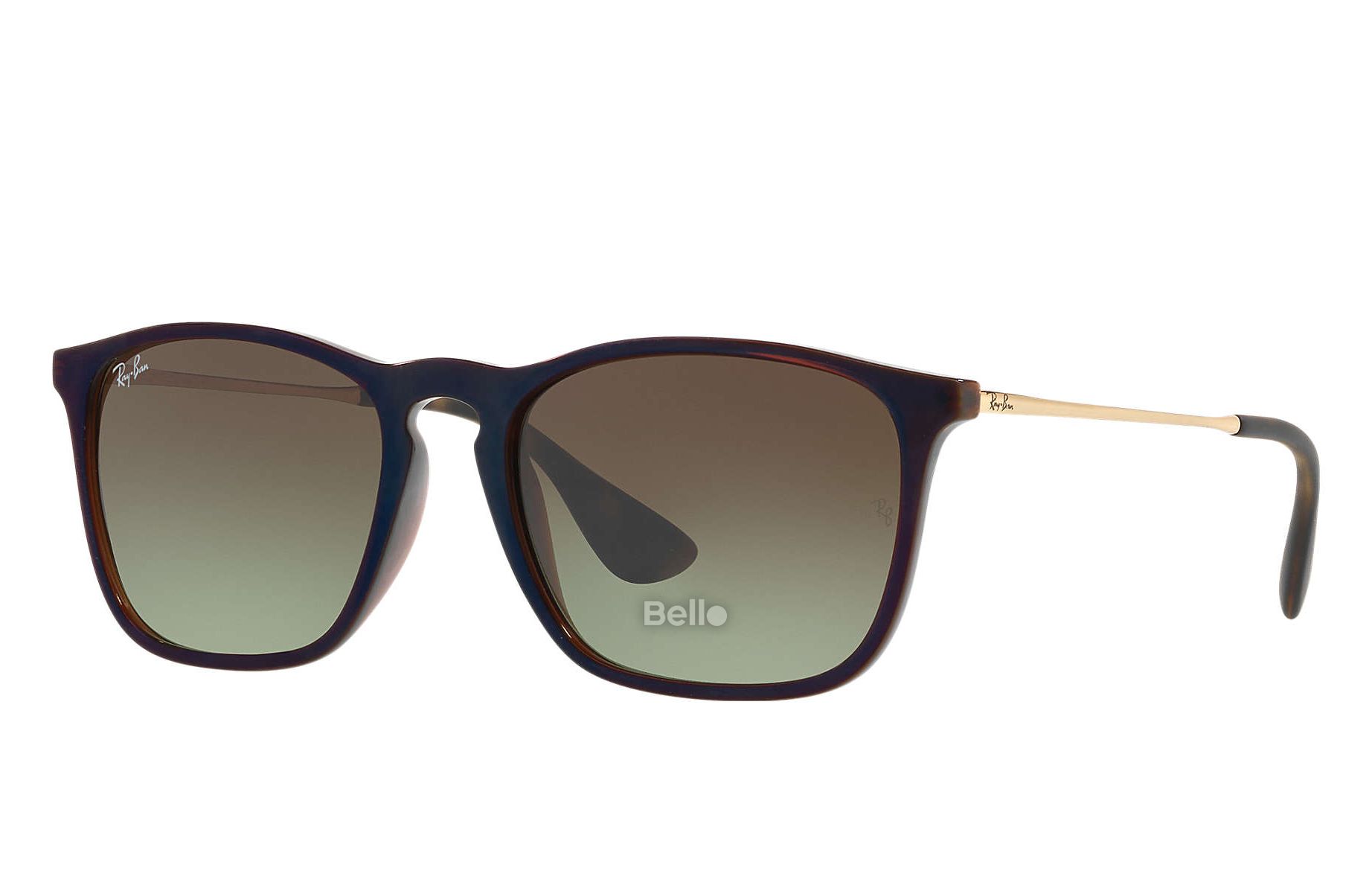RB4187 6315/E8 Kính râm Ray-Ban chính hãng Ray-Ban Chris Gọng nâu, vàng gold, mắt nâu gradient