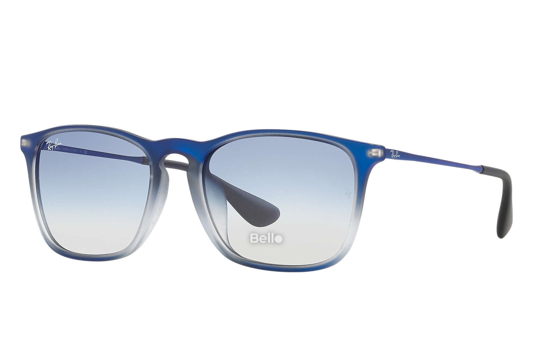 RB4187 6225/19 Kính râm Ray-Ban chính hãng Ray-Ban Chris Gọng xanh dương, xám, mắt xanh dương gradient
