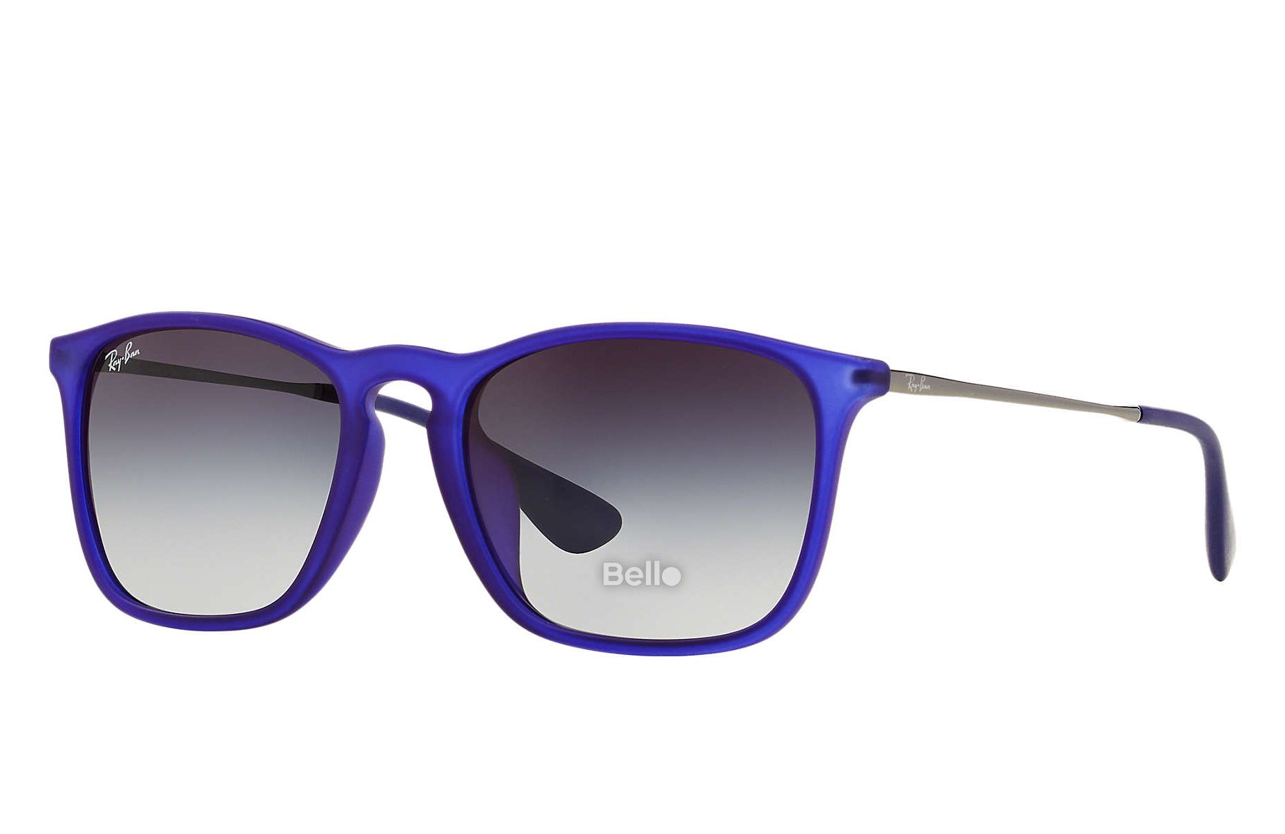 RB4187 899/8G Kính râm Ray-Ban chính hãng Ray-Ban Chris Gọng xanh tím, mắt xám gradient