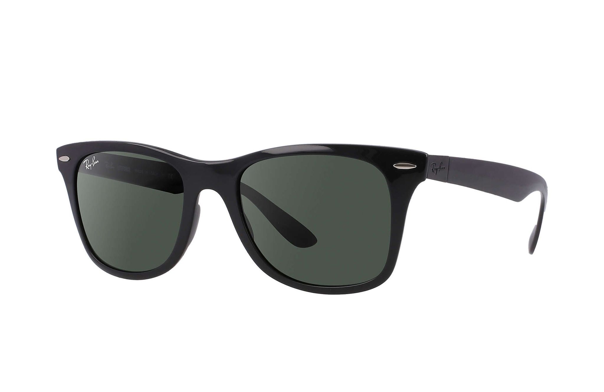 RB4195 601/71 52-20 Kính râm Ray-Ban chính hãng RAY-BAN WAYFARER LIGHTFORCE gọng đen bóng, mắt xanh đen
