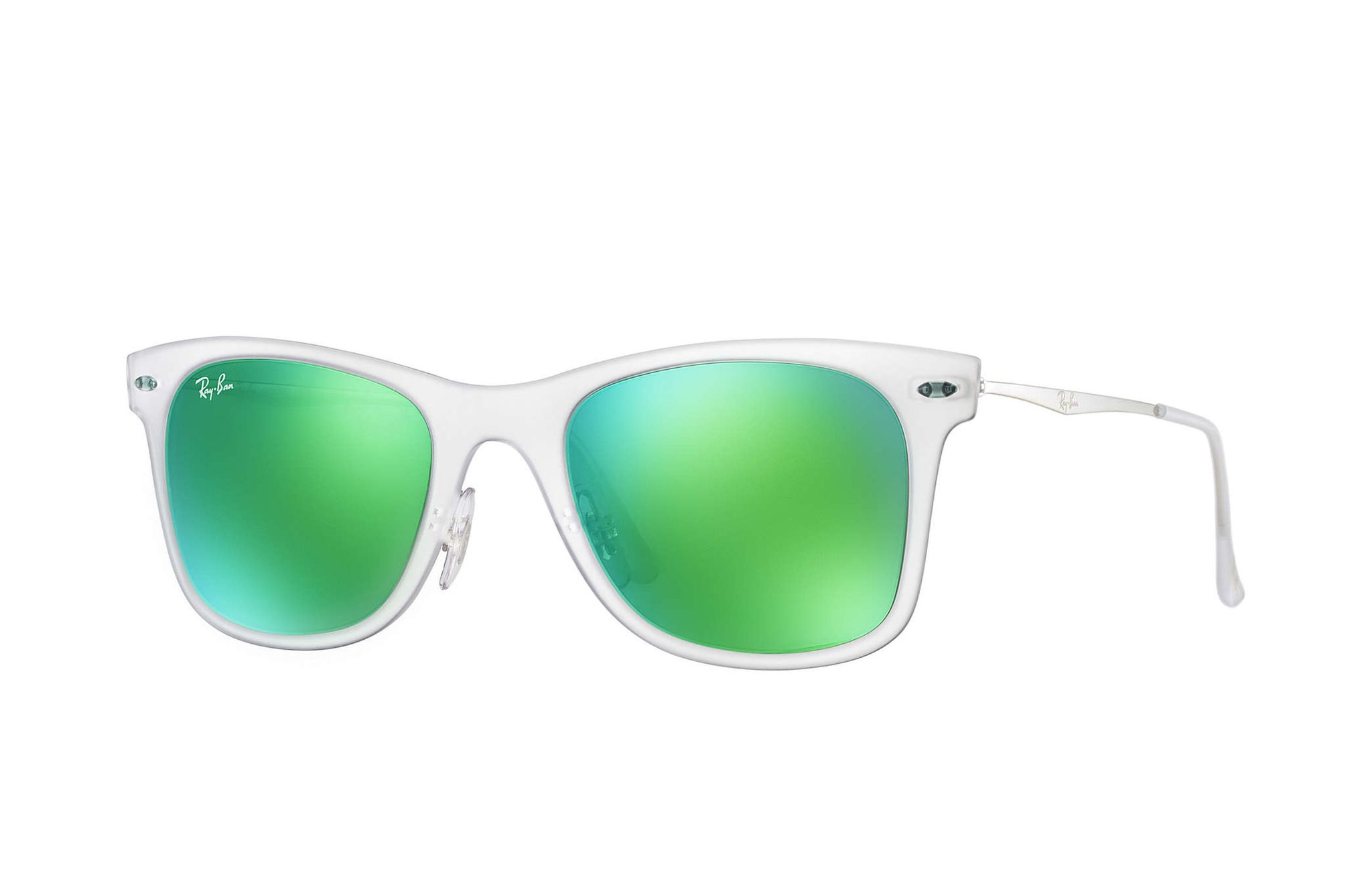 RB4210 646/3R 50-22 Kính râm Ray-Ban chính hãng RAY-BAN WAYFARER gọng titanium, mắt tráng gương xanh lá