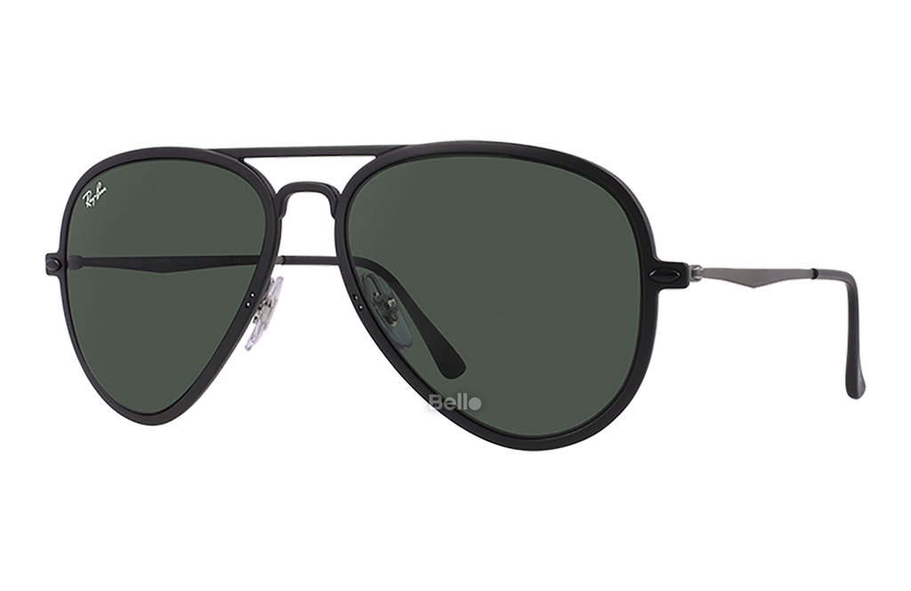 RB4211 601S/71 Kính râm Ray-Ban chính hãng Ray-Ban Aviator Light Ray Gọng nylon đen, mắt xanh đen G-15