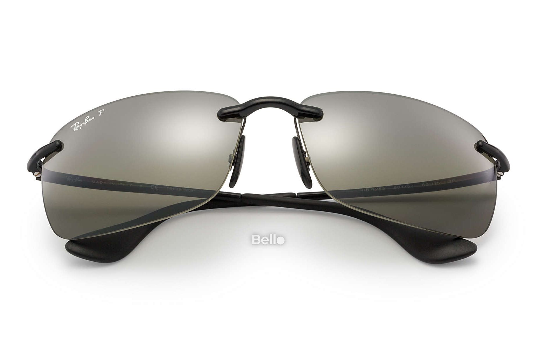 RB4255 601/5J Kính râm Ray-Ban chính hãng Ray-Ban Chromance Gọng màu đen, mắt tráng gương bạc polarized chromance