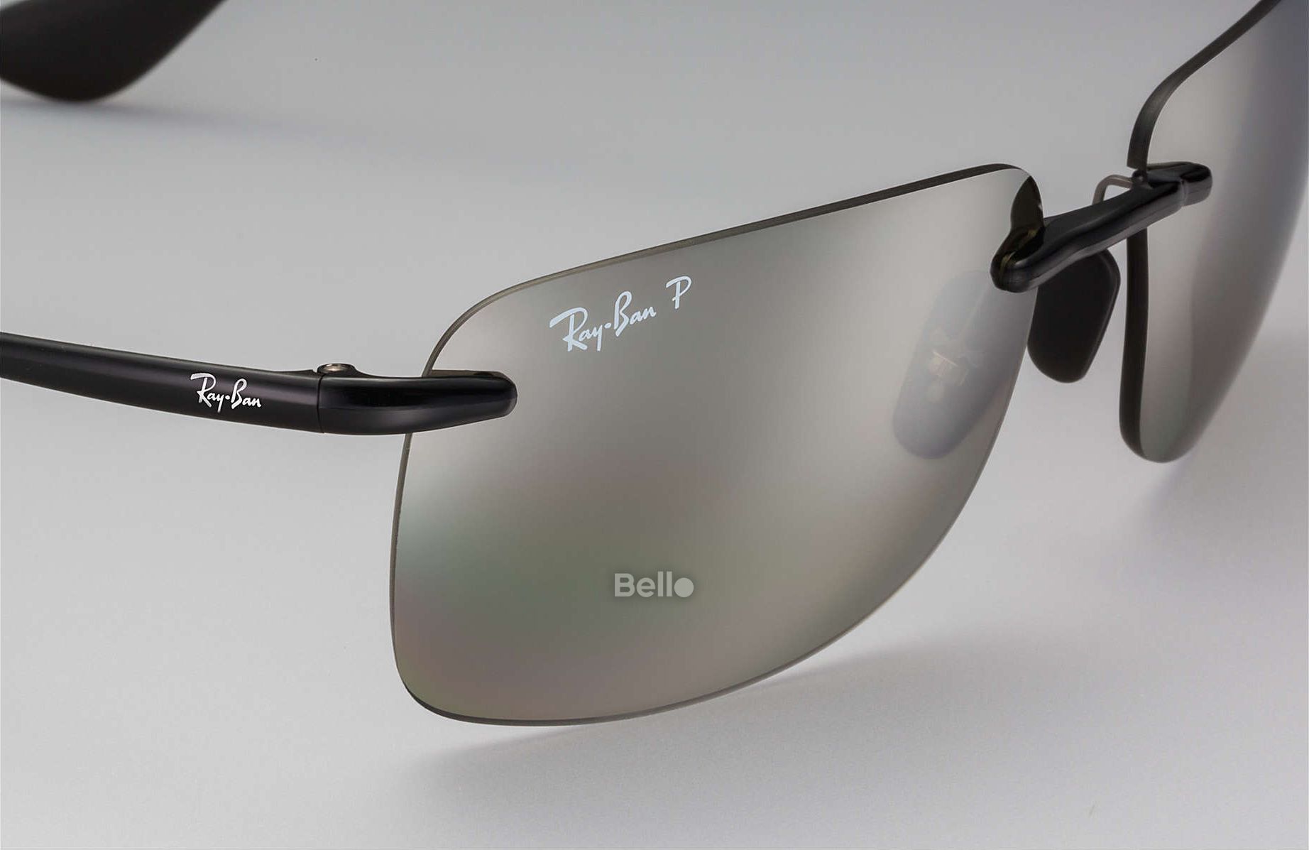 RB4255 601/5J Kính râm Ray-Ban chính hãng Ray-Ban Chromance Gọng màu đen, mắt tráng gương bạc polarized chromance