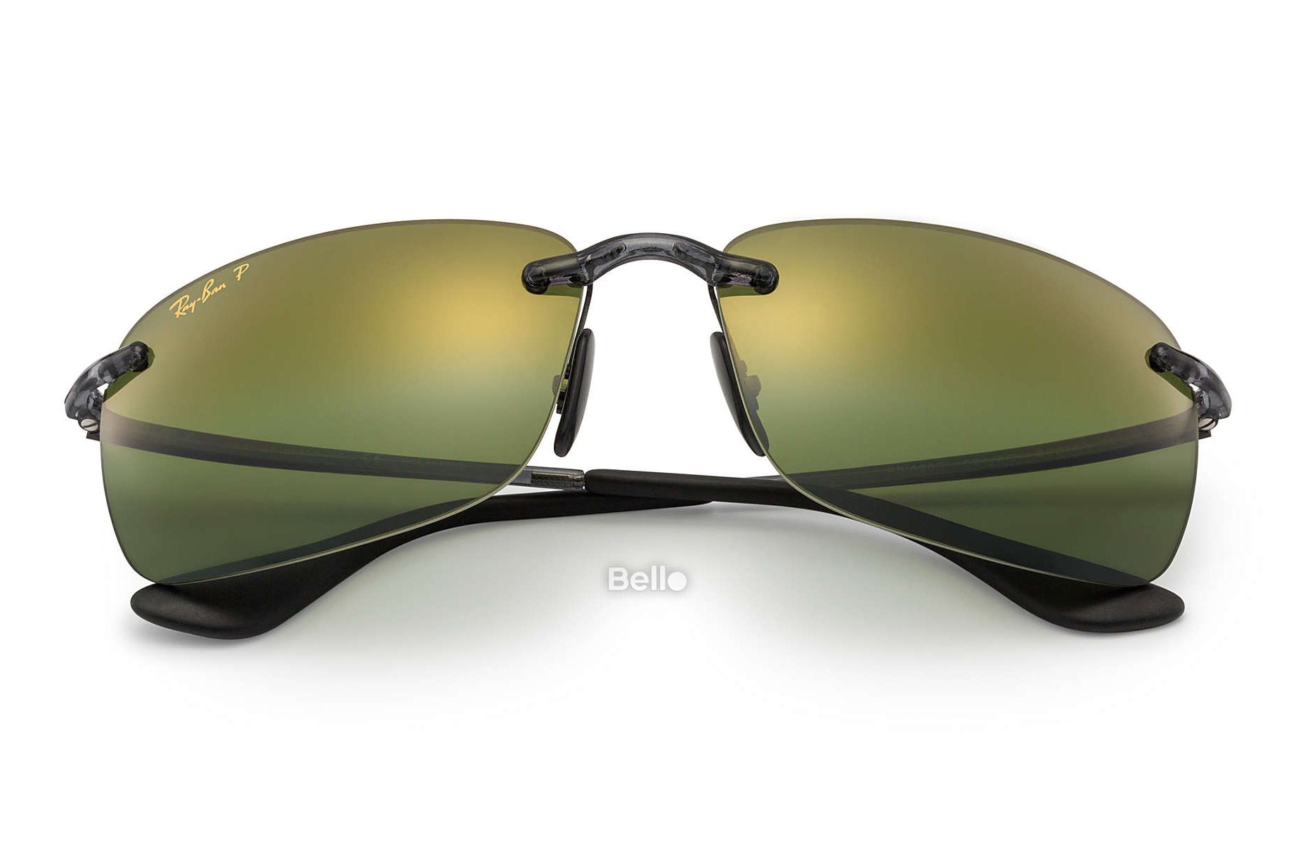 RB4255 621/6O Kính râm Ray-Ban chính hãng Ray-Ban Chromance Gọng màu xám, mắt tráng gương xanh lá polarized chromance