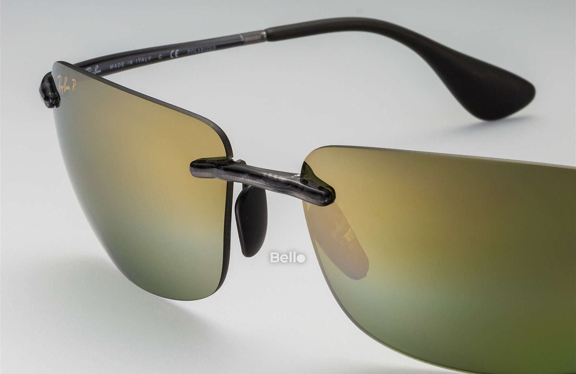 RB4255 621/6O Kính râm Ray-Ban chính hãng Ray-Ban Chromance Gọng màu xám, mắt tráng gương xanh lá polarized chromance