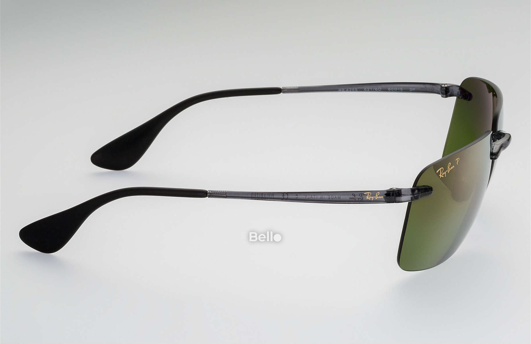 RB4255 621/6O Kính râm Ray-Ban chính hãng Ray-Ban Chromance Gọng màu xám, mắt tráng gương xanh lá polarized chromance