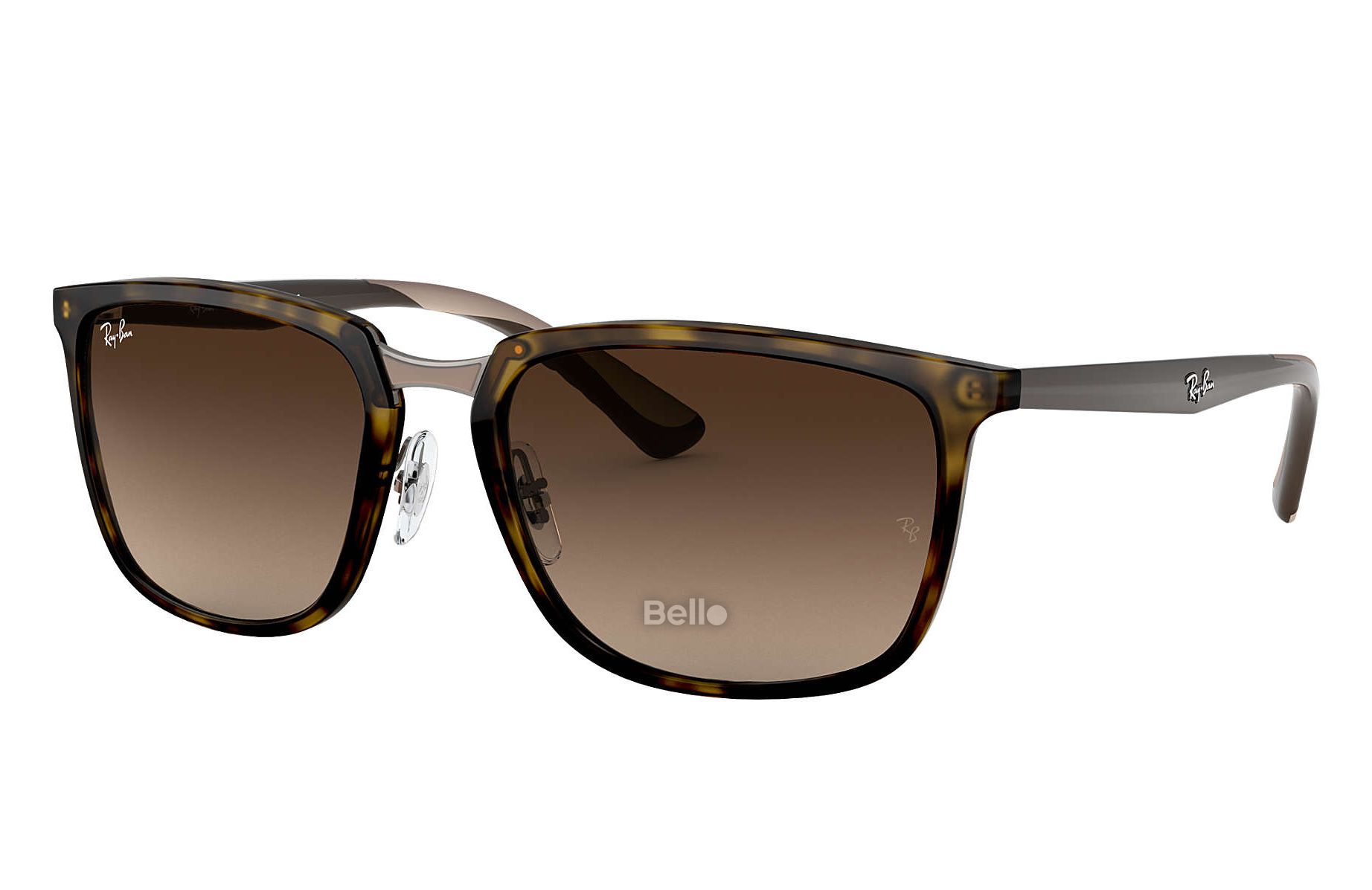 RB4303 710/13 Kính râm Ray-Ban chính hãng Gọng đồi mồi xám đen, mắt nâu gradient