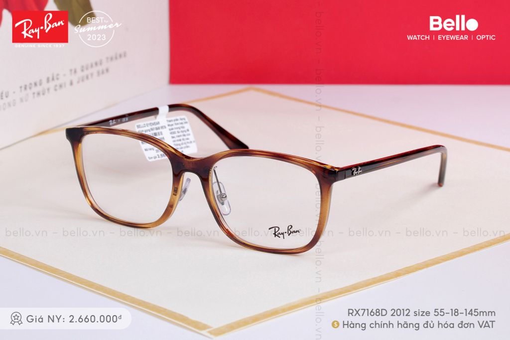  Gọng Kính Ray-Ban RX7168D 2012 size 55 chính hãng GIÁ TỐT LIÊN HỆ 0948.74.5959 (Mrs.Hà) 