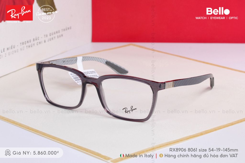  Gọng Kính Ray-Ban RX8906 8061 size 54 chính hãng GIÁ TỐT LIÊN HỆ 0948.74.5959 (Mrs.Hà) 