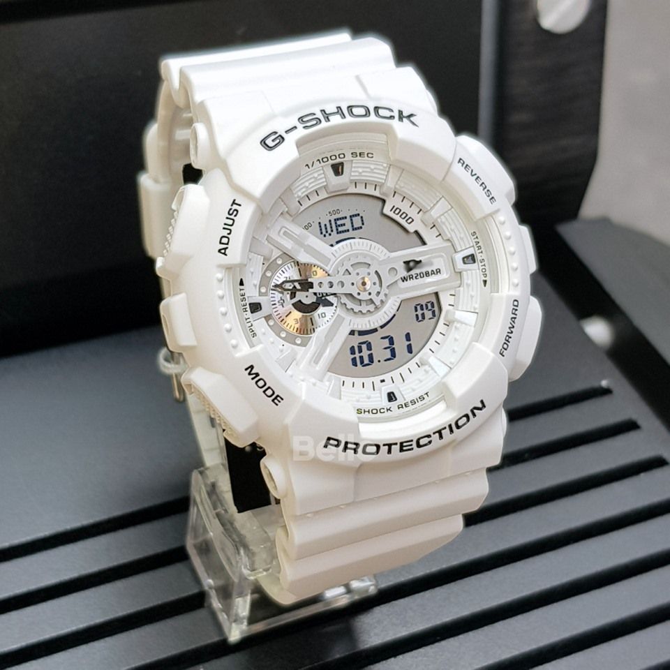 GA-110MW-7A - Đồng hồ Casio G-Shock chính hãng - Màu trắng
