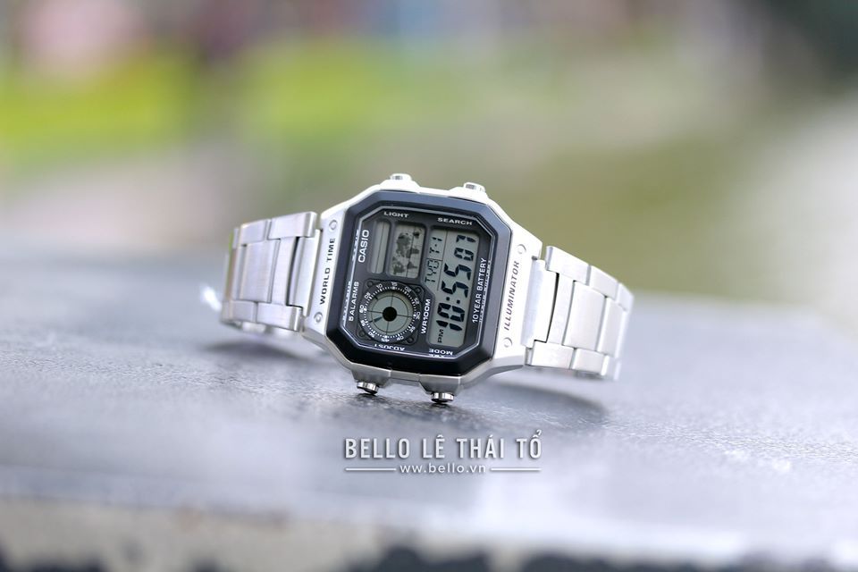  [Pin Miễn Phí Trọn Đời] AE-1200WHD-1AVDF - Đồng hồ Casio - Tem vàng chống giả 