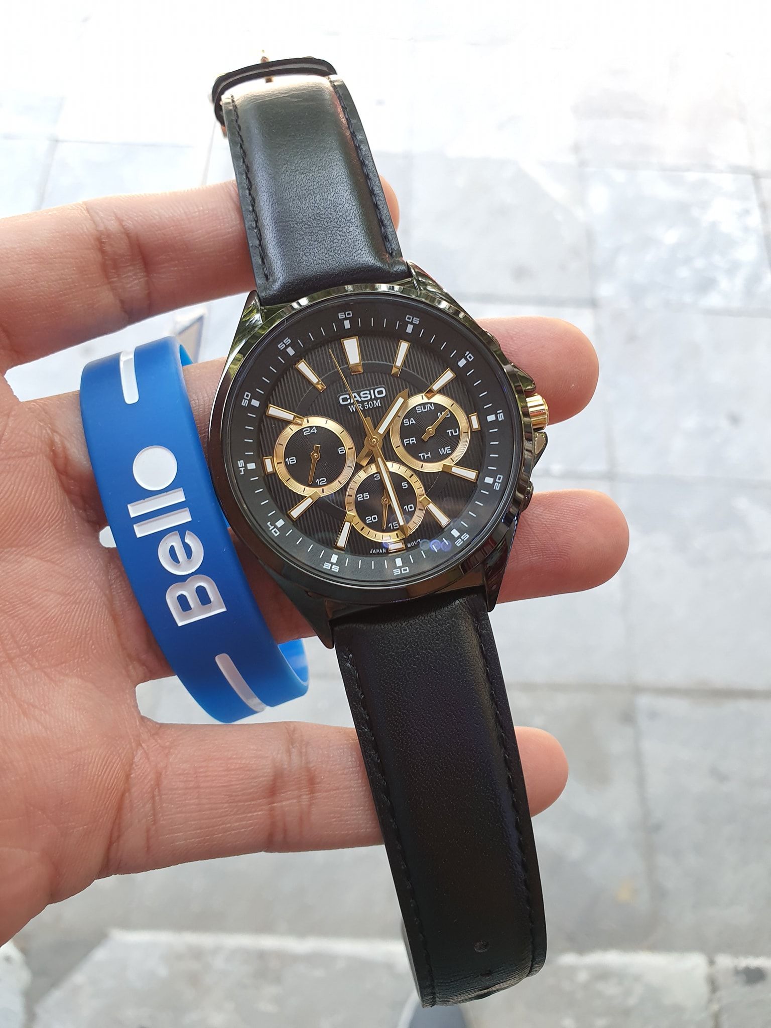 Đồng hồ Casio Nam MTP-E303BL-1A chính hãng, giá rẻ, Thay Pin Trọn Đời