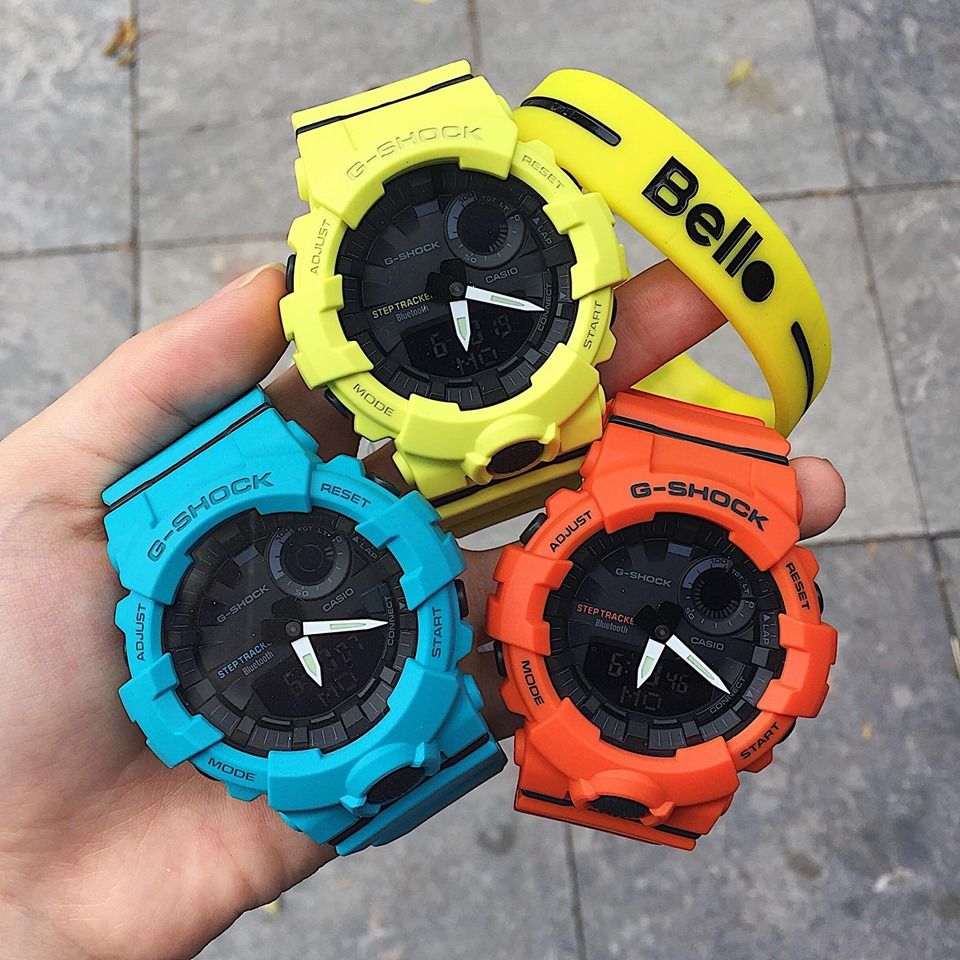 GBA-800-4A - Đồng hồ G-Shock chính hãng kết nối Bluetooth dòng G-Squad GBA-800 Màu cam