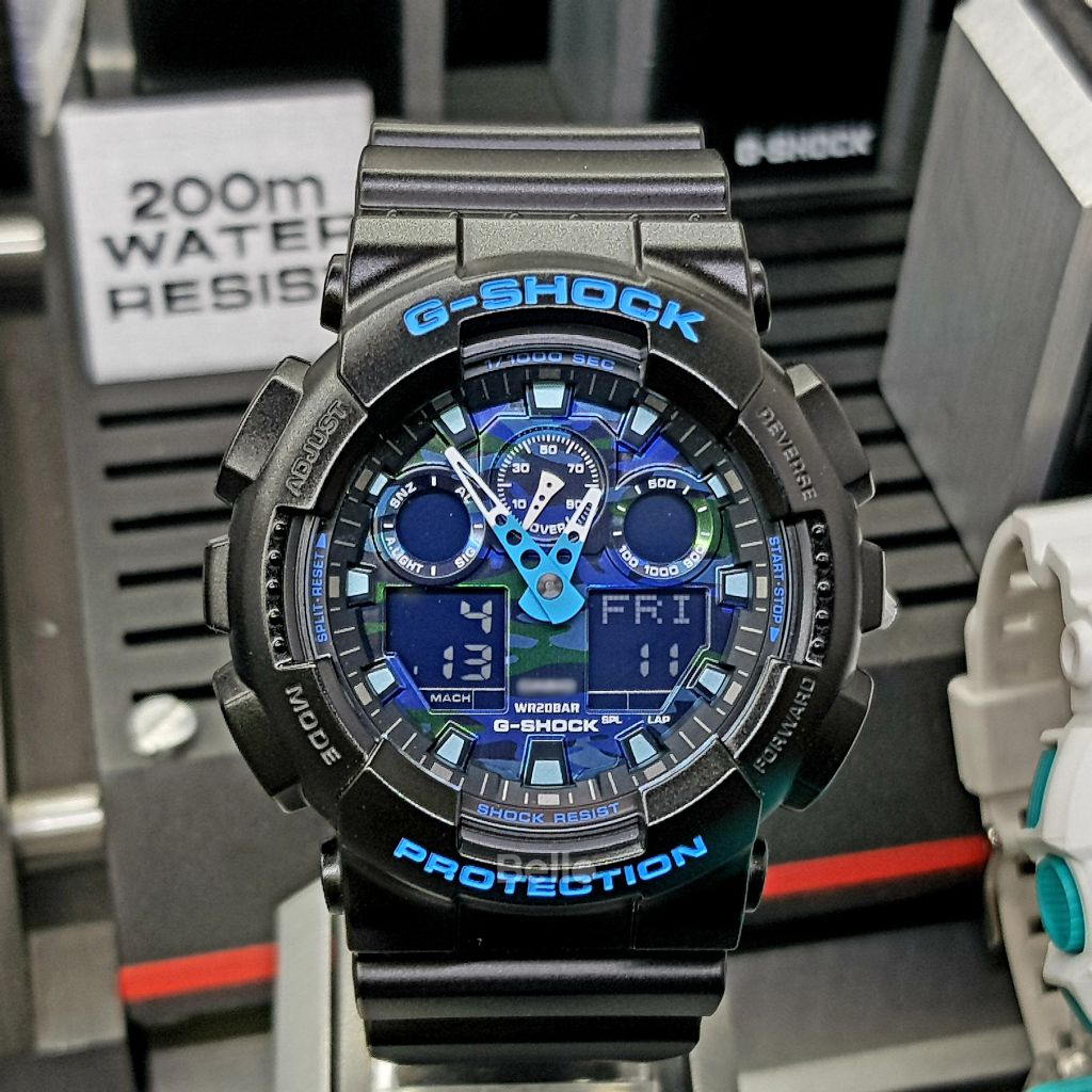  [Pin Miễn Phí Trọn Đời] GA-100CB-1A - Đồng hồ G-Shock Nam - Tem Vàng Chống Giả 