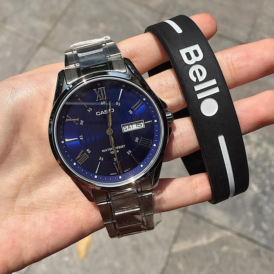 Đồng hồ Casio Nam MTP-1384D-2A chính hãng, giá rẻ, Thay Pin Trọn Đời