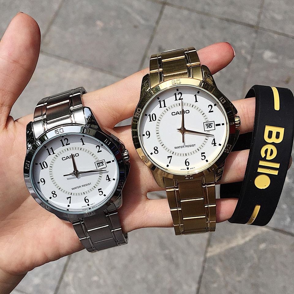 Đồng hồ Casio Nam MTP-V004G-7B chính hãng, giá rẻ, Thay Pin Trọn Đời