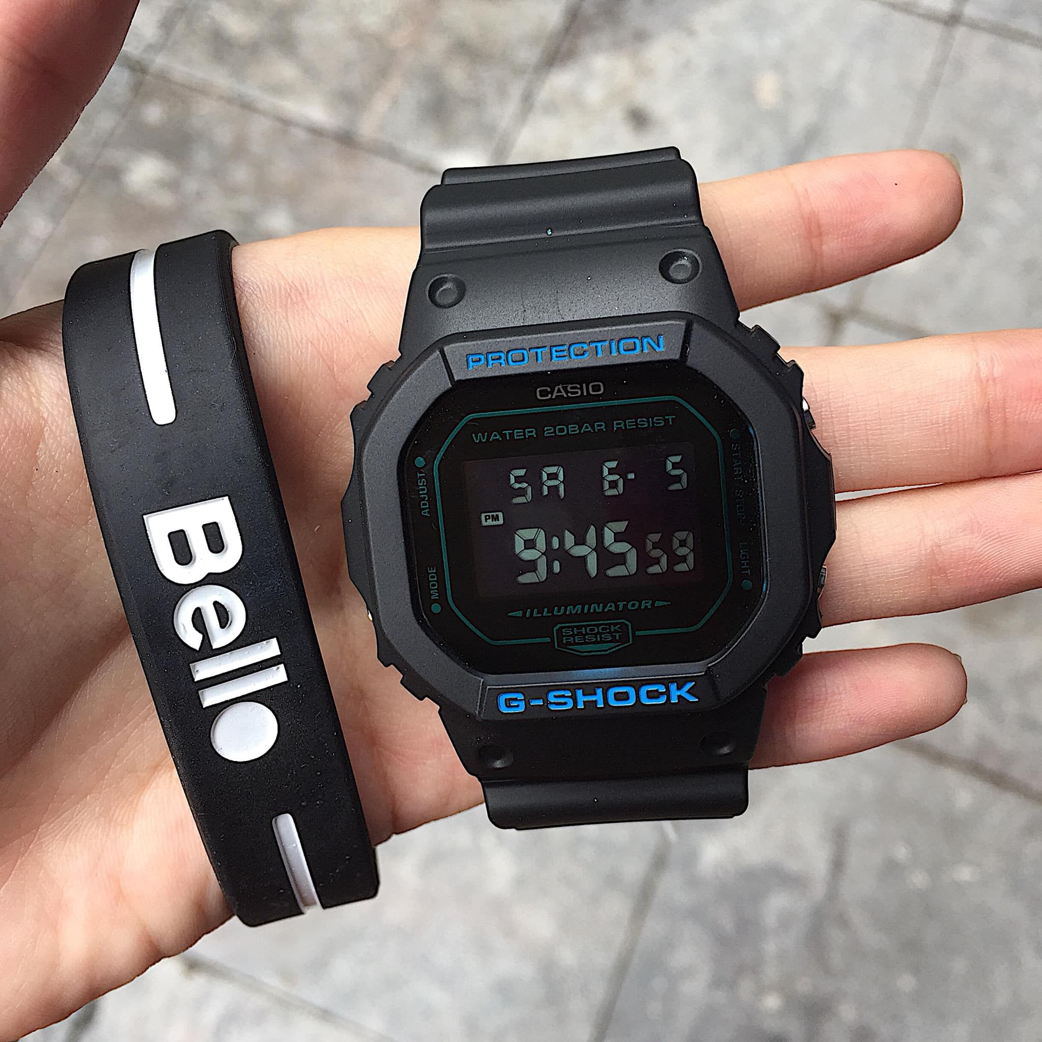 DW-5600BBM-1 - Đồng hồ Casio G-Shock chính hãng DW-5600 màu đơn sắc nguyên thủy
