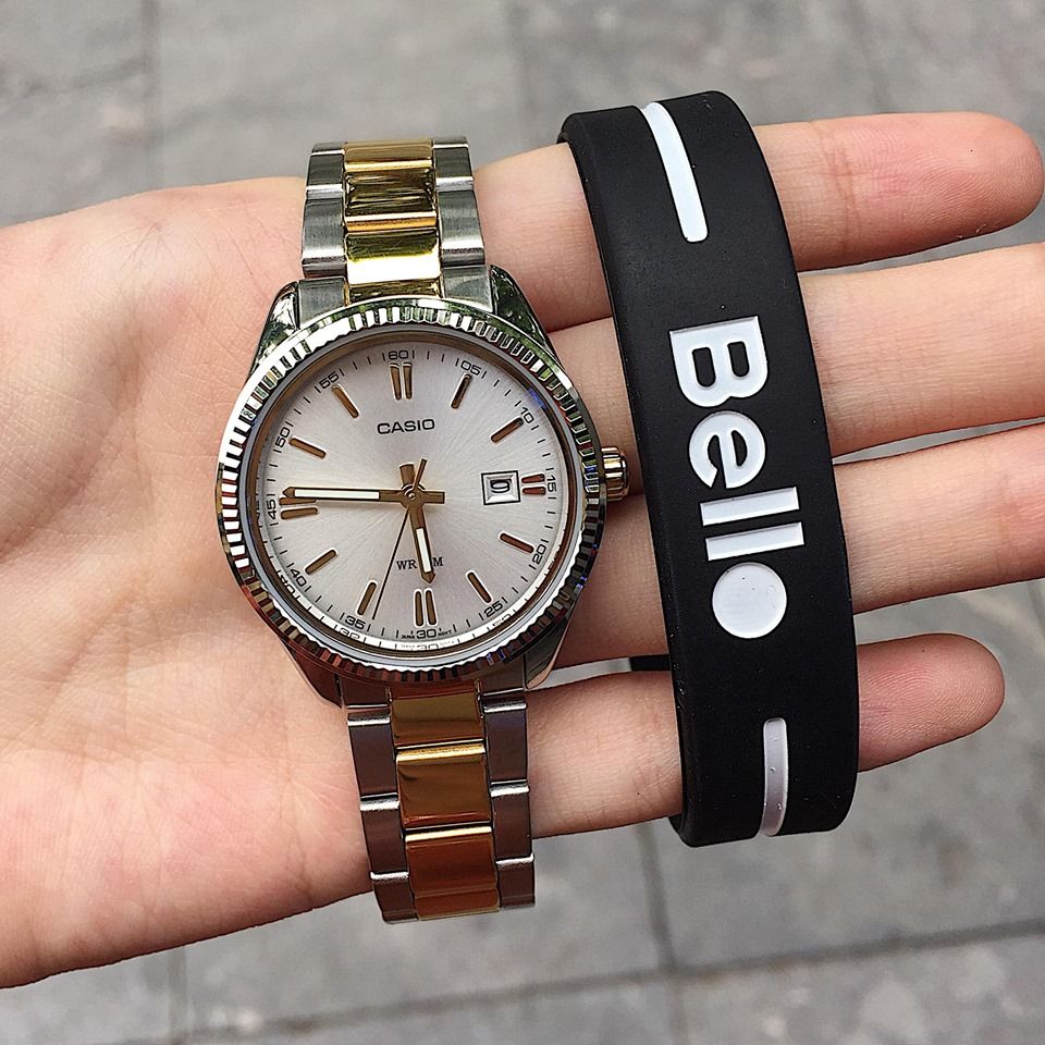 Đồng hồ Casio Nữ LTP-1302SG-7A chính hãng, giá rẻ, Thay Pin Trọn Đời