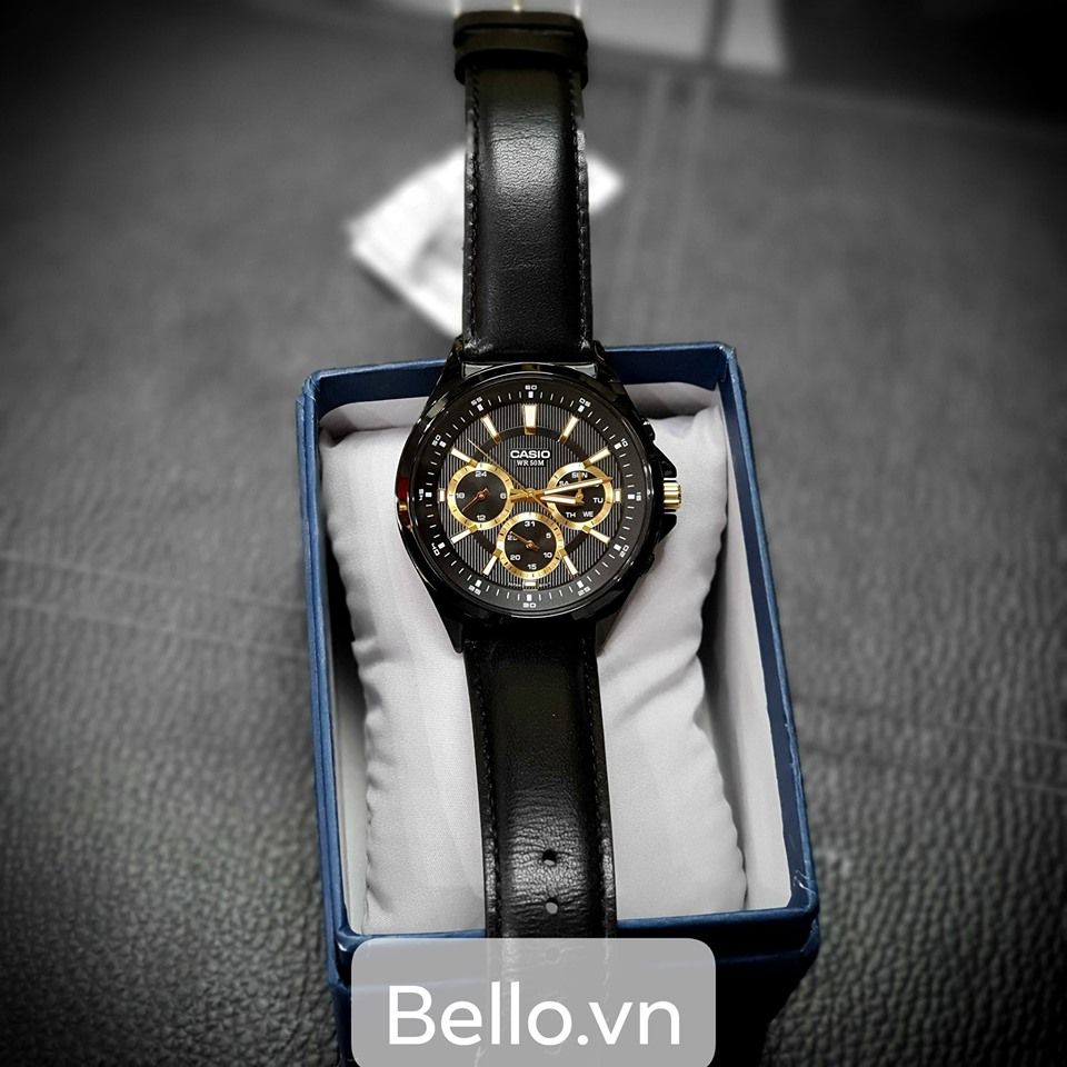 Đồng hồ Casio Nam MTP-E303BL-1A chính hãng, giá rẻ, Thay Pin Trọn Đời