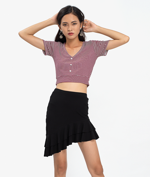 Áo Thun Croptop Sọc