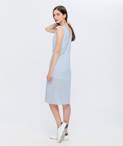 Đầm Maxi Tuytsi Sát Nách Nhún
