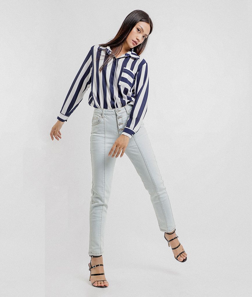 Quần jeans kaki slimboy 4 khuy