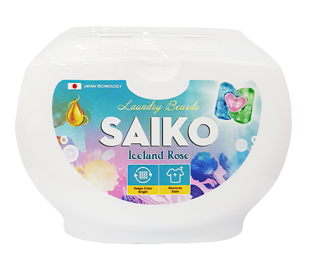 Viên giặt Saiko 3 trong 1 Hương Iceland Rose (45 viên/hộp)
