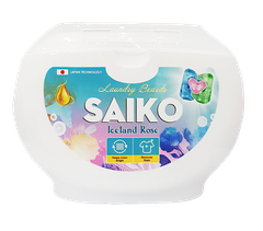 Viên giặt Saiko 3 trong 1 Hương Iceland Rose (45 viên/hộp)