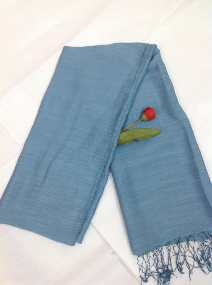  Hộp khăn tơ tằm pha linen 